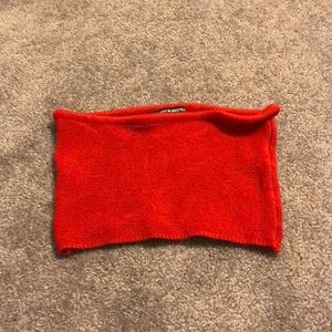Brandy Melville red crop top